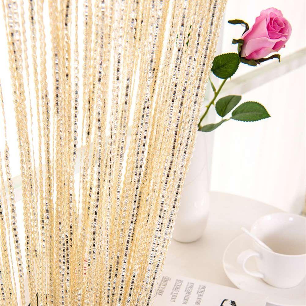 Colorful Line Curtain 100x200cm Door Window Curtain String Curtain  Wedding Party Decoration