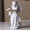 Nordic Creative Resin Angel Figurine, Modern Angel Sculpture Decorative Desktop Ornament