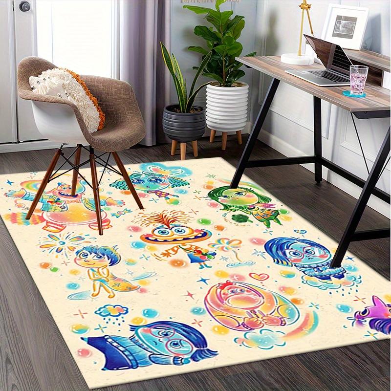 Office Rug Emotions, Characters theme 3D Printed Anti-Slip Rug-Machine Washable for Living Room