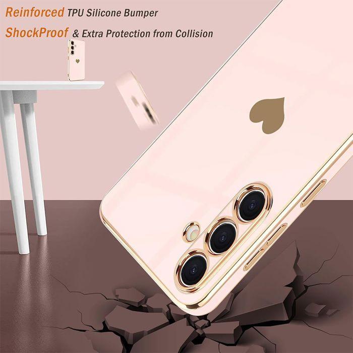 Coque de protection - BOOLING - Samsung Galaxy A56 5G - Antichoc - Anti-rayures - Motif Cœur
