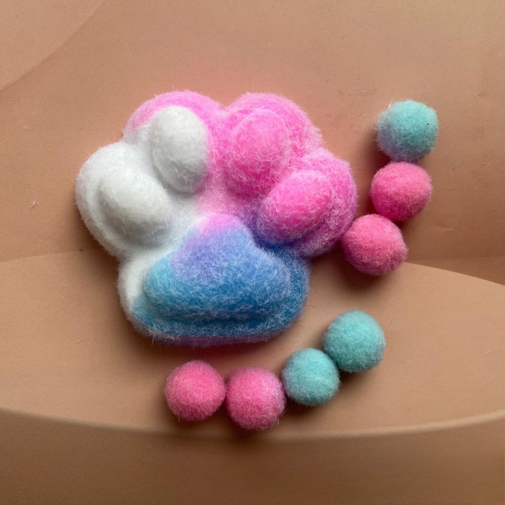 Colorful Soft Squishy Cat Paw Stress Relief Toy Slow Rising Fidget Sensory Toys for Adults Kids Anxiety Relief Squeeze Gifts