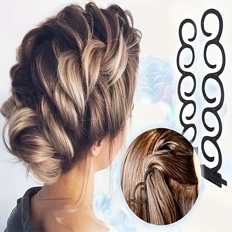 Women's Hair Styling Clip DIY French Style Hair Braiding Tool Roller Bun Maker Hairstyle Braid Tool Twist Plait Hair Braiding Accessories