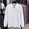 2025 Autumn New 100% Pure Cotton Men'S Long Sleeved Polo Shirt High-End Designer Brand Embroidered Casual Breathable T-Shirt