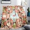 Anya Forger Print Warm Flannel Blanket Cozy Comfortable for Daily Bedroom Picnic Outdoor Sofa.-TING