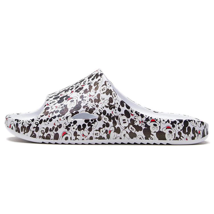 

Li Ning Disney X Li Ning Casual Fashion Mickey Slippers Standard White Black Women s AGAS010-1 37.5