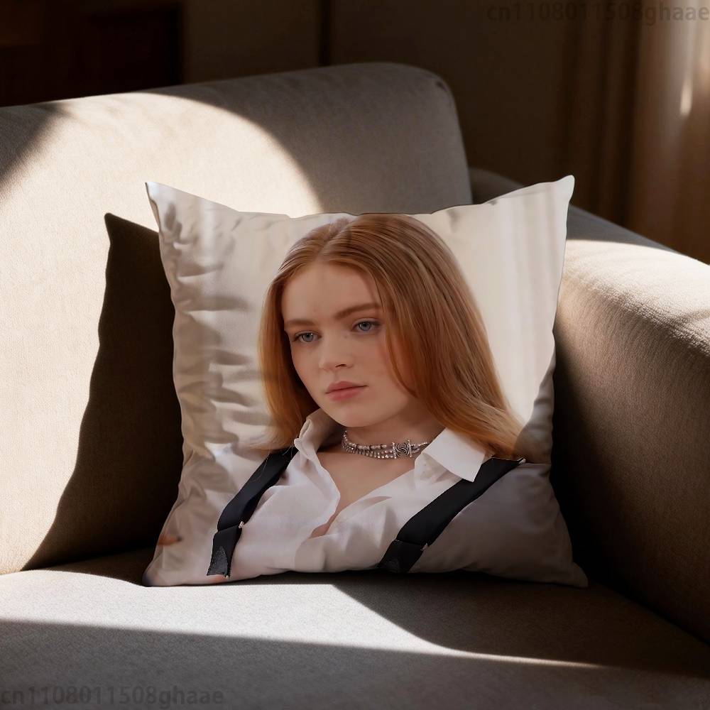 Sadie Sink Stranger Pillowcase Casual Style Decoration Suitable for Home Decoration Excluding Pillow Core