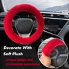 Fluffy Car Steering Wheel Cover,Steering Wheel Cover For Women Soft Plush Steering Wheel Cover Fashion Car Interior Decor Accessories Suitable For 15