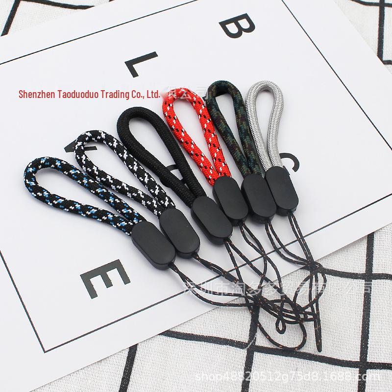 

“Unisex Nylon Lanyard with Finger Loop & Hanging Ring for Phone, USB, Camera” Pure Gray