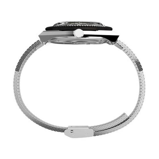 TIMEX Q Watch Kwarcowy 5 ATM Wodoszczelny Szkło Mineralne Biała Tarcza TW2W70600 Unisex