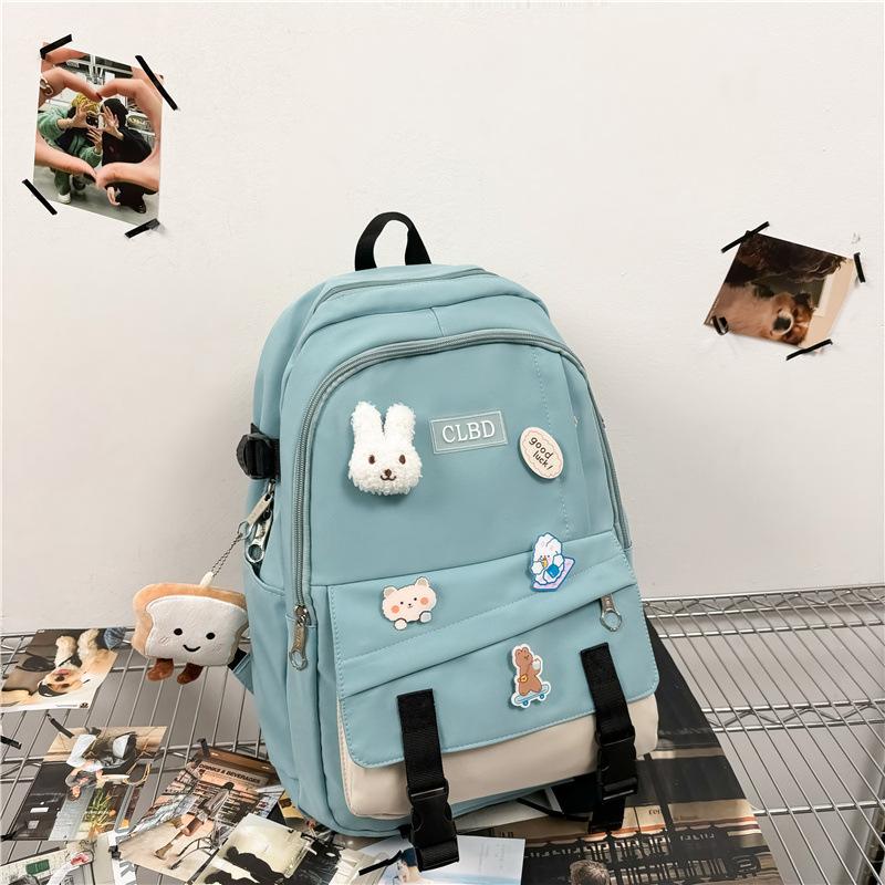High Value, Fresh and Sweet Backpack, Color Contrast for Junior High School Students, Lightweight and Large-capacity Backpack.