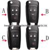 Chevrolet, Opel en Buick 4/5-knops Slimme Afstandsbediening Sleuteelhoes OHT05918179.