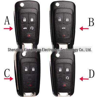 Chevrolet, Opel, and Buick 4/5-key Smart Remote Key Cover OHT05918179.