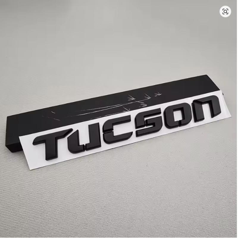 Rlapg3 ABS SONATA TUCSON Styling Car Logo Letter Decal Tail Rear Trunk Emblem Badge Sticker For Hyundai Auto Decoration Accessories