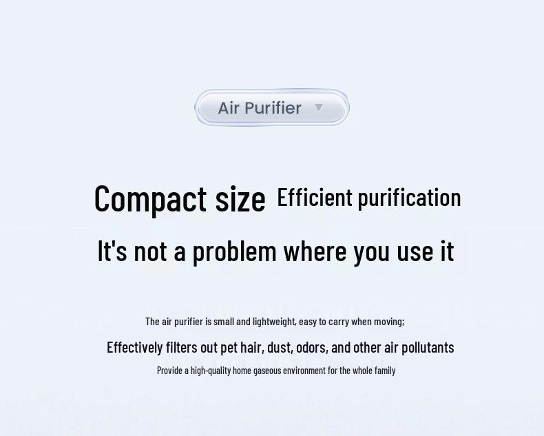 Air Purifier for Removing Smoke Odor, Negative Ions & Formaldehyde - Perfect for Home or Office