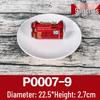 White Melamine Plastic Round Plate for Catering and Restaurant Dining