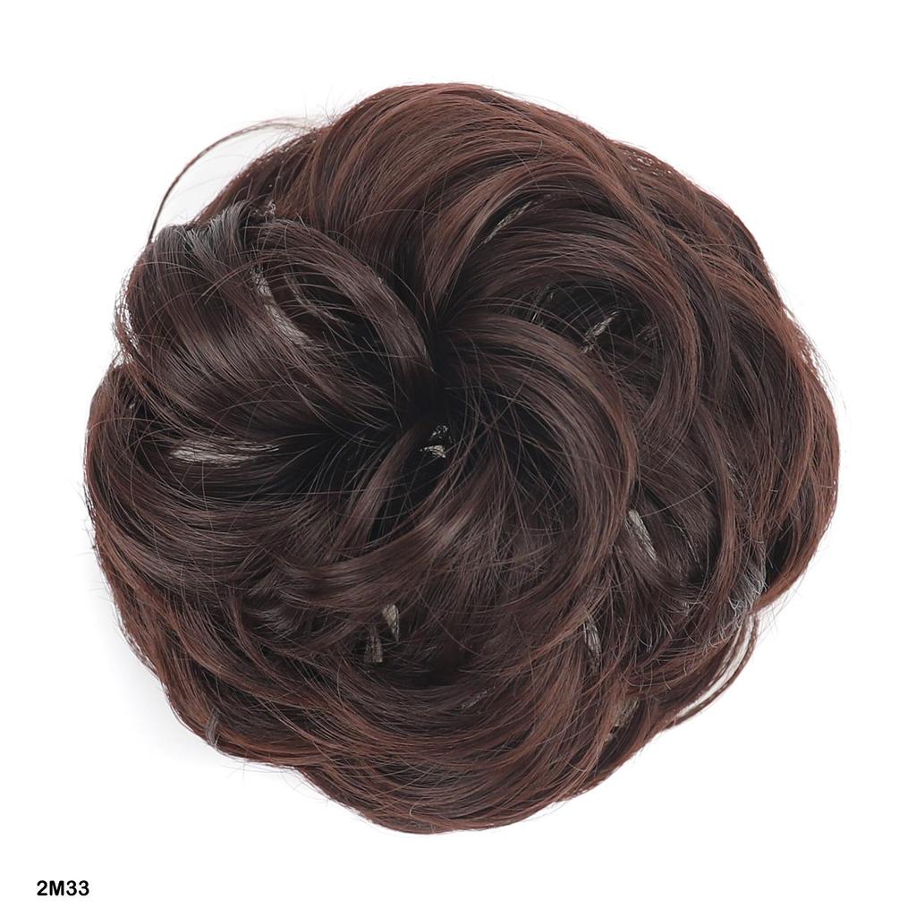 Syntetický rozcuchaný drdol Vlasové příčesky Styl ptačího hnízda pro ženy - Nadýchaný Vlnitý Kudrnatý Chignon Nastavitelný Design