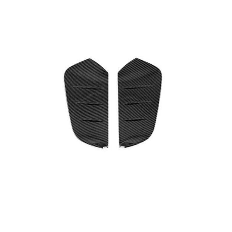 For Toyota BZ4X 2023-2025 Carbon Fiber Front Fog Light Eyelid Molding Cover Trim