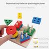 Montessori Geometric Stacking Rings & Shape Matching Toys for Toddlers