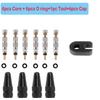 Bicycle Presta Valve Core Brass FV Nozzle Replacement MTB Road Bike Tubeless Core Remover Tool Alloy Tire Valve Caps Optional Valve Stems 1
