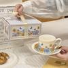 Ceramic Floral Mug and Saucer Gift Set