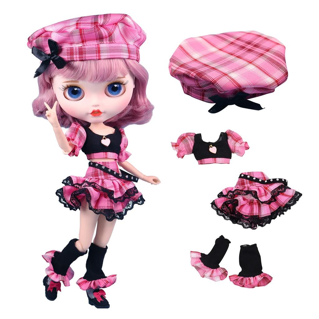 ICY Fortune Days Doll Clothes, 1/6cm Doll Dresses & Accessories, Suitable for Blythe, Obitsu, and Licca-chan Dolls (6+) (BL10701)