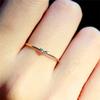 Rings For Women Little Heart Shaped Gold Color Wedding Engagement Dainty Ring Jewellry Zircon Romantic Fashion