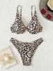 Sexy Leopard Bikini Set Women Swimsuit Two-Piece Backless Female Swimwear Bathing Summer 2025 Fashion Holiday Beachwear