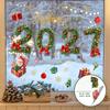 Christmas Window Sticker Merry Christmas Decorations For Home 2027 Cristmas Ornament Xmas Navidad Natal Gifts New Year 2026