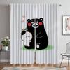 Kumamon Tulle for Bedroom Kitchen Curtains for Camera Curtains Child Room Shades Blackout Curtain Halloween Decoration Partition