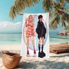 1Pc Colorful Fantasy Duo Beach Towel Microfiber Beach Towel Thin Absorbent For Beach Swimming Yoga Bath Sports 0917160