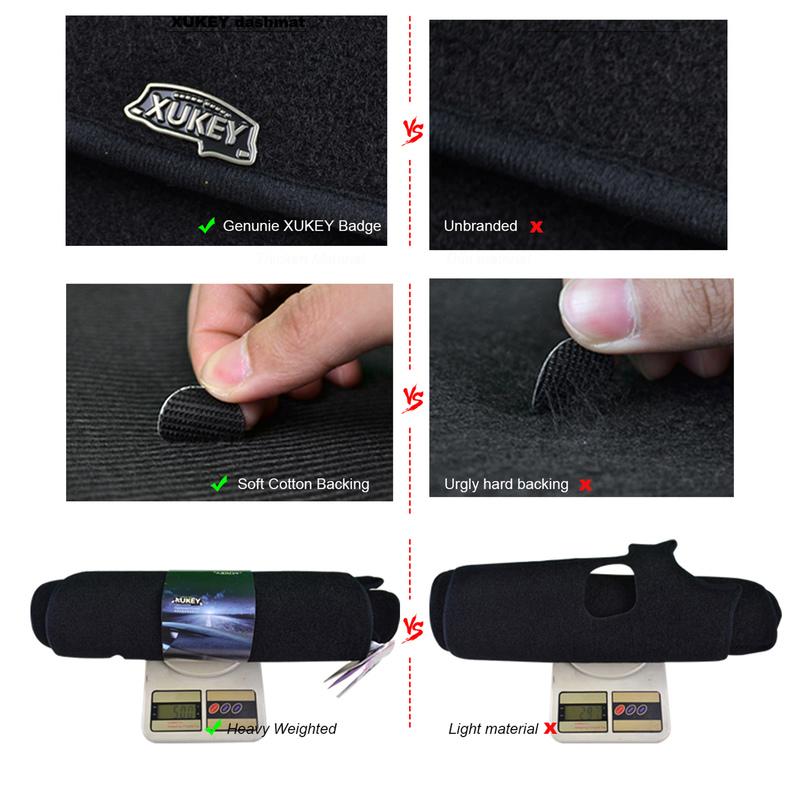 OEMASSIVE Dash Mat Dashmat Dashboard Cover Sun Shade Cover Carpet For Chevrolet Silverado 1500 2007 - 2013 2 Glove Boxes
