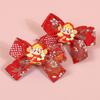 2pcs Chinese New Year Hair Bows Hair Clips Children Kids Hair Clips Barrettes Girls New Year Party Hair Accessories Headwear
