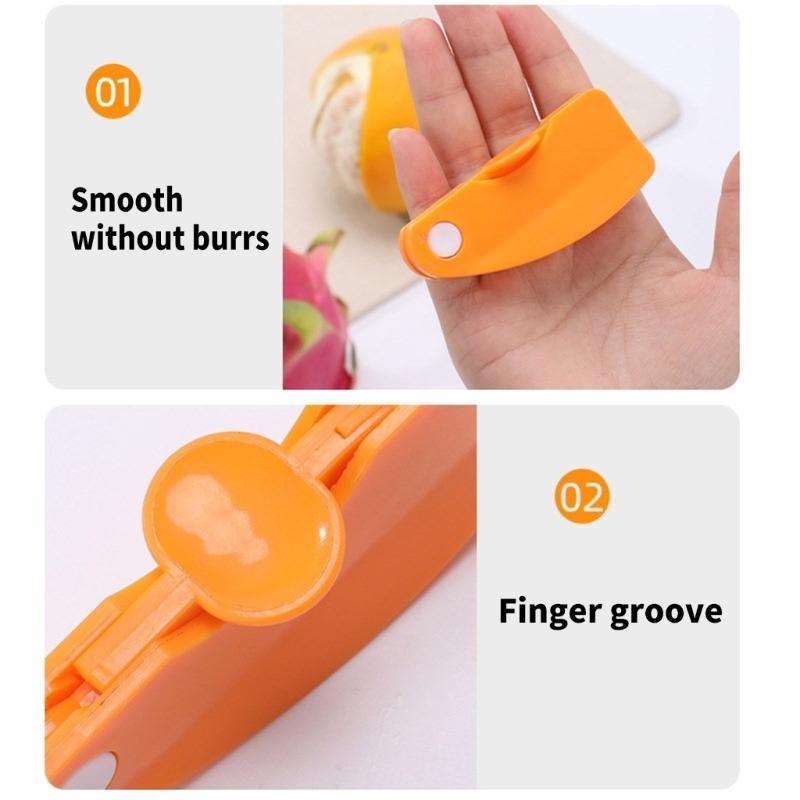 Pack of 4 Peeler Set Multifunctional Orange Skin Remover Fruit Opener Orange Peeler Fruit Peeler Suitable for Kitchen