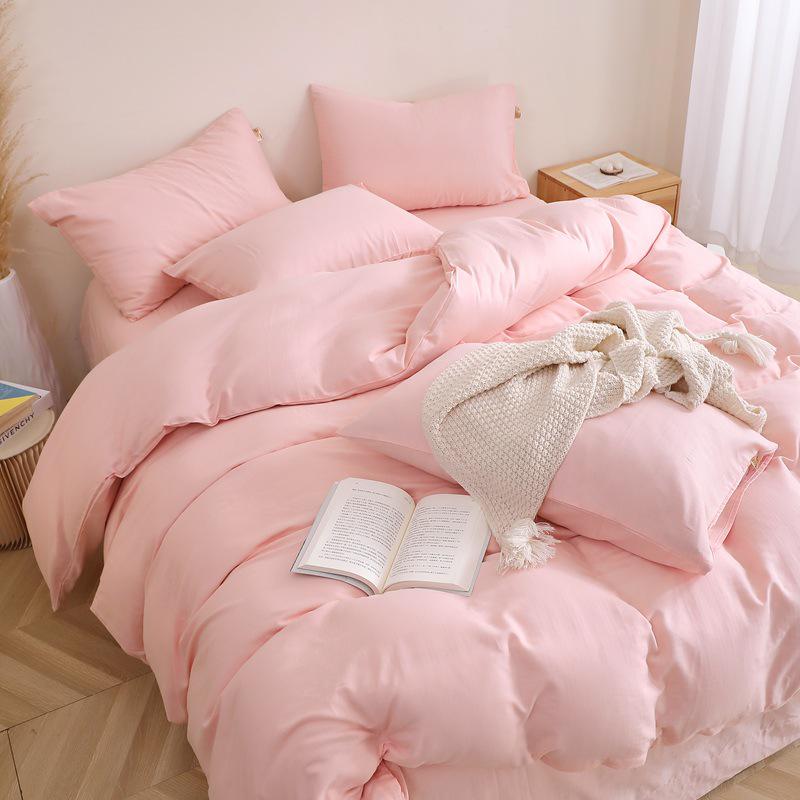 Princess Style 100% Cotton Double-Layer Gauze 4-Piece Bedding Set - Skin-Friendly and Baby-Safe