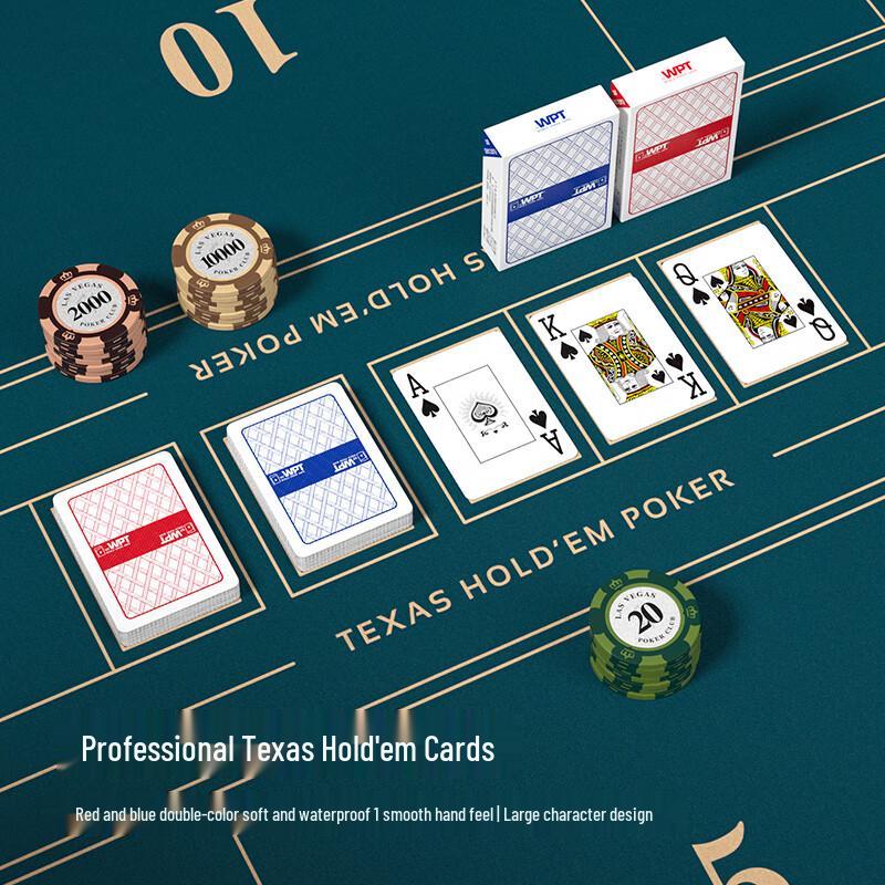 WPT Texas Hold em PVC Plastic Poker Cards