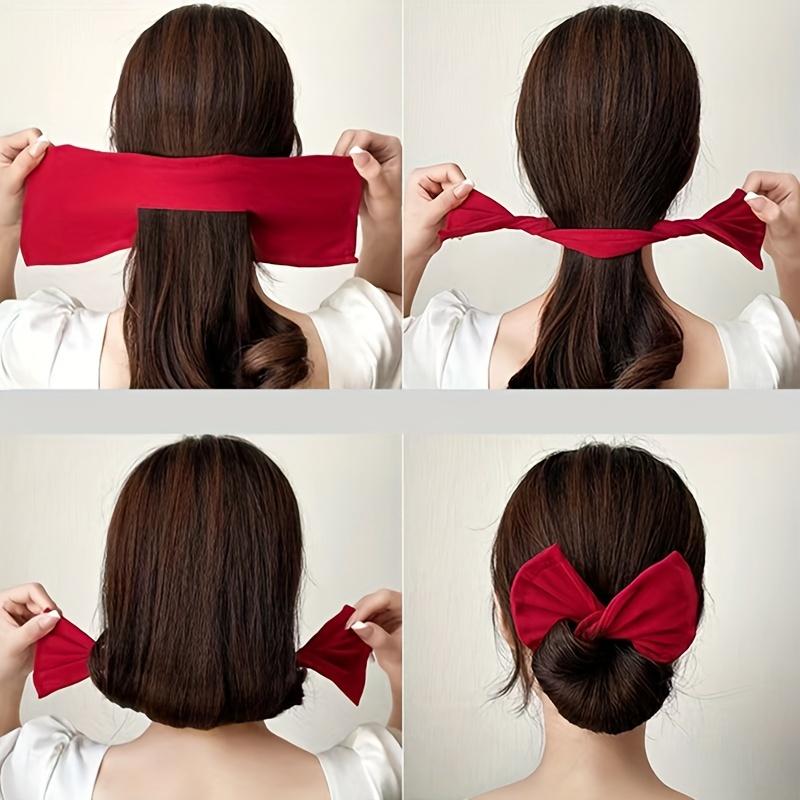 Lazy Twist Clip Ladies Hair Coiler Fluffy Clip Marble Head Coil Hair Tie Hair Pod Head Bow Head Bow Headdress Women Magic Coil Hair Accessories