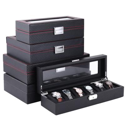 Watch Organizer Box with Glass Lid 37747 Slots Men Women Watch Display