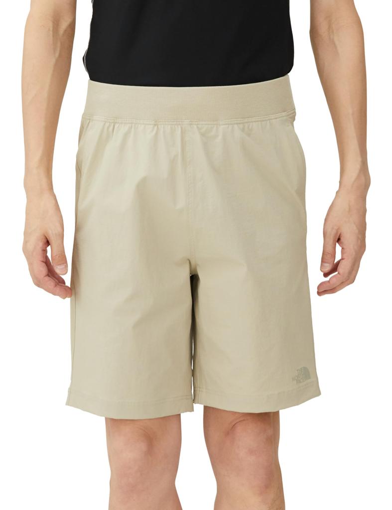 The North Face Stretch Training Rib Sand Size L Men's Water-Repellent Shorts, Taupe,
