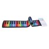 Roll Up Piano Keyboard with Speaker 49 Keys Foldable Colorful USB Rechargeable Silicone Electronic