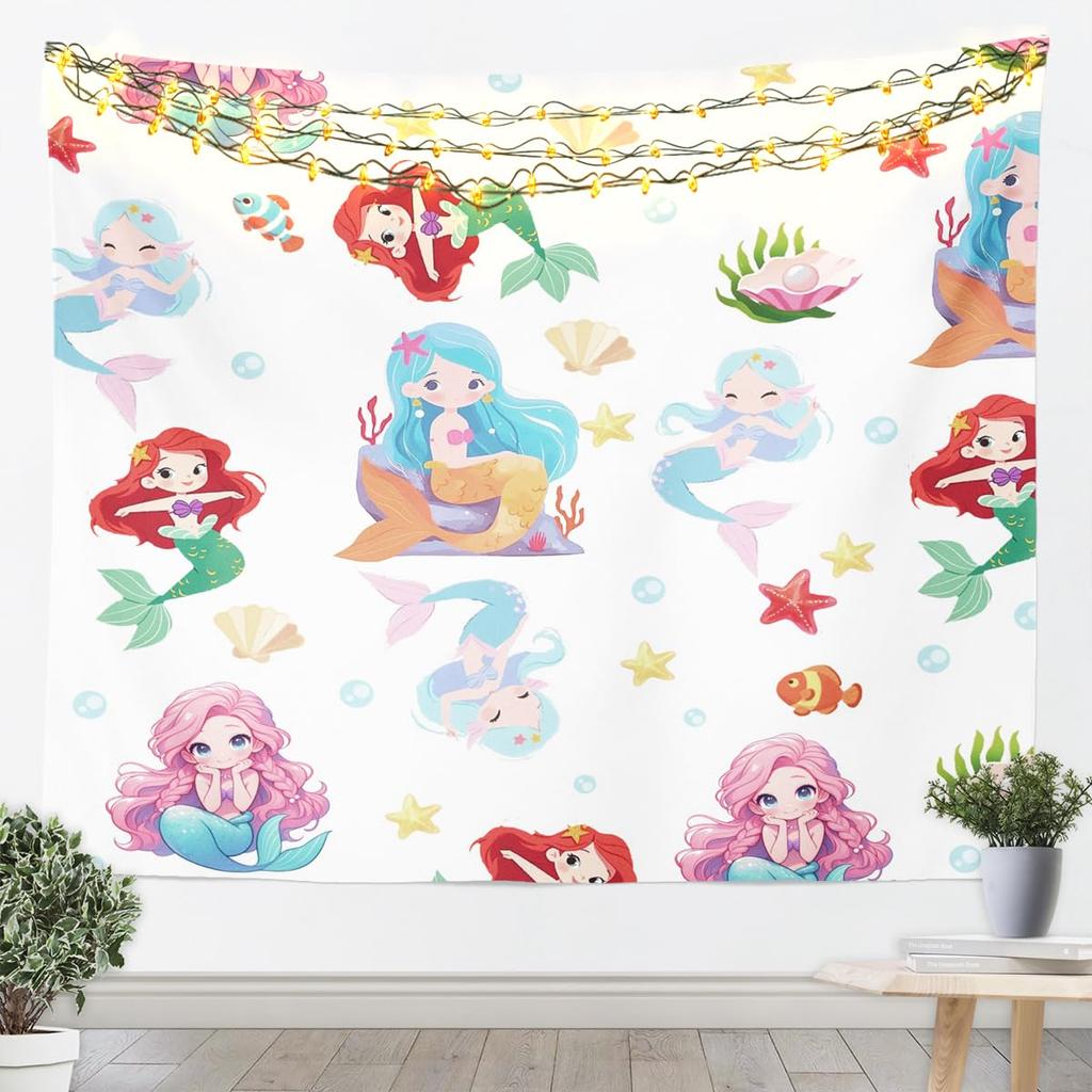 Rosa Schmetterling Wandteppich Garten Wandkunst Lila Blaue Schmetterlinge Druck Wandbehang Decke für Wohnzimmer Schlafzimmer Kawaii Rosa
