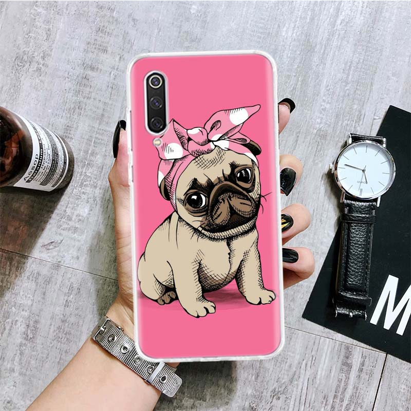 

Cute Pug French Bulldog Phone Case For Xiaomi Poco X7 X6 X5 Pro F7 Ultra Redmi 15C 15 13 13C 12 12C 10 10A 10C 9 9A 9C 9T Cover Redmi 12