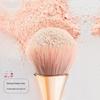 Rose Golden Fan Makeup Brush,Cosmetic Brush Loose Powder Brush ,Highlighting Brush Blush Brush-Soft Hair Makeup Fixing