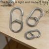 Heavy Type Stainless Steel G Shape Carabiner Clip Quickly Release Fastener Clip for Outdoor Camping Hiking