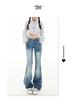 Women's Light Micro-Flare Jeans 2025 Spring/Autumn - Petite Low-Waist, Narrow Straight-Leg, Relaxed Fit