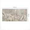 Protective Decorative Mat for Office Desk Plant Pattern Vintage 120X60 Cm
