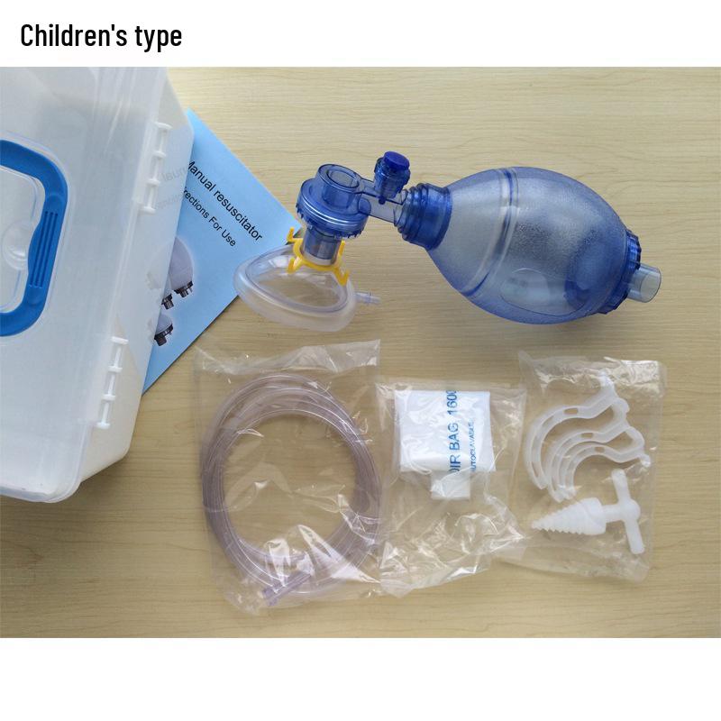 Manual Resuscitator Airbag Respirator - First Aid Squeeze Bag for Life-Saving Resuscitation