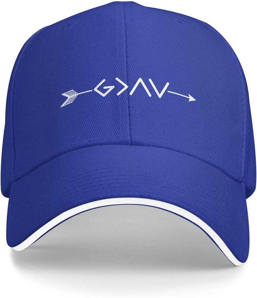 God is Greater Than Highs and Lows Arrow Graphic Baseball Cap Polyester Adjustable Unisex Adults