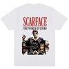 Camiseta Estampada De Manga Corta Popular Retro Hip-hop Para Hombre En Verano Puro Moderna