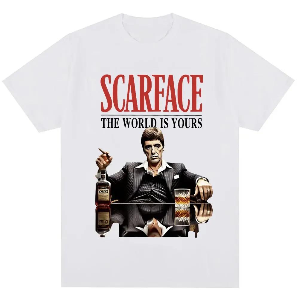 Camiseta Estampada De Manga Corta Popular Retro Hip-hop Para Hombre En Verano Puro Moderna