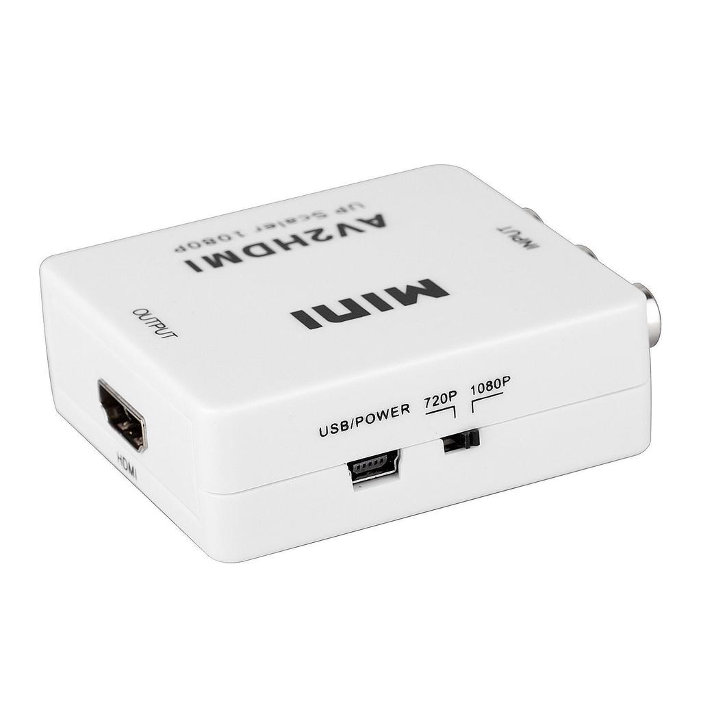 RCA BNC to HDMI Converter Composite Audio Video TV Box DVR Camera 1080P Adapter